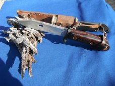 Vintage AK-47 Bayonet with Scabbard Matching serial #s 