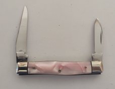 Case XX USA 92033 3 Dot 1977 Cracked Pink Ice Pen Knife