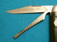 VINTAGE IMPERIAL USA DIAMOND EDGE 856DE TRAPPER FOLDING POCKET TOOTHPICK TICKLER KNIFE KNIVES OLD