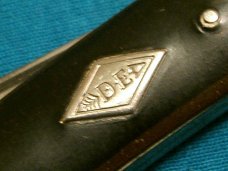 VINTAGE IMPERIAL USA DIAMOND EDGE 856DE TRAPPER FOLDING POCKET TOOTHPICK TICKLER KNIFE KNIVES OLD