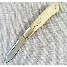 Dean Robertson custom Mammoth ivory Native slipjoint4quot closed01 tool steelcoa and box350