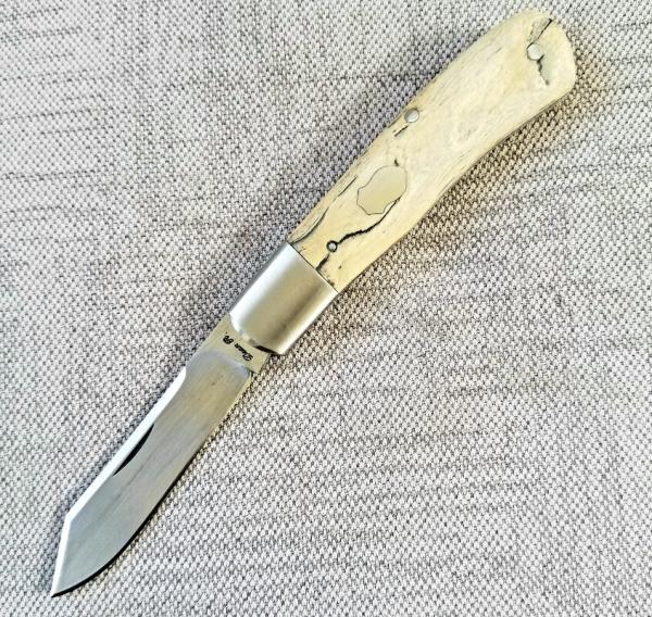 Dean Robertson custom Mammoth ivory Native slipjoint..4" closed..01 tool steel..coa and box..#350 Dean Robertson custom Mammoth ivory Native slipjoint..4" closed..01 tool steel..coa and box..#350