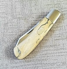 Dean Robertson custom Mammoth ivory Native slipjoint..4" closed..01 tool steel..coa and box..#350