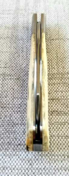 Dean Robertson custom Mammoth ivory Native slipjoint..4" closed..01 tool steel..coa and box..#350