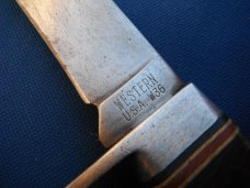  WESTERN USA, W36  Fixed Blade Knife and Sheath. Skinning/Hunting/Camping knife