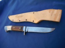  WESTERN USA, W36  Fixed Blade Knife and Sheath. Skinning/Hunting/Camping knife