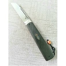 Vincenzo Balistreri Fools Space Coral fat CF White Wolf slipjoint4quot clrwl34 lanyard pin amp bead