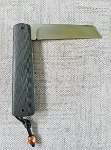 Vincenzo Balistreri Fools Space Coral fat CF White Wolf slipjoint,4" cl..rwl34. .lanyard pin & bead
