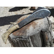 Large Custom Handmade Hand Forged ChopperCamp Knife Very SHARP 9quot Blade Stag Handle
