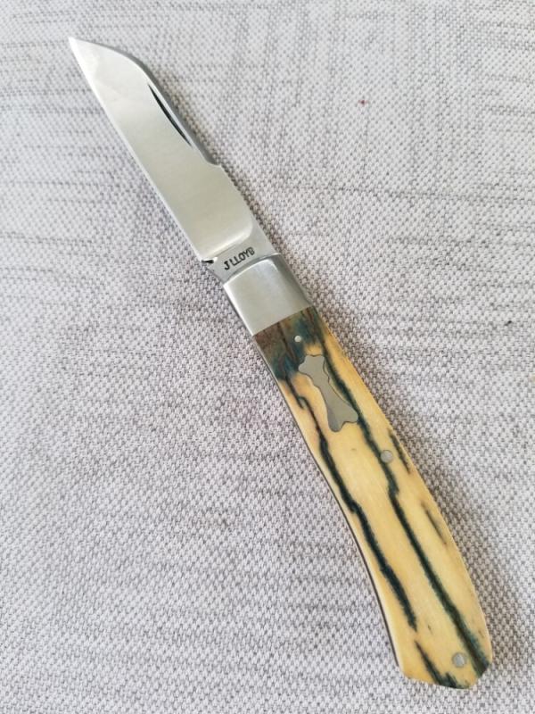 John Lloyd Custom Mammoth Ivory Native..4"closed..52100...smooth finish..2020 John Lloyd Custom Mammoth Ivory Native..4"closed..52100...smooth finish..2020