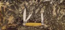 Fight'n Rooster Frank Buster Cutlery Germany 3 Blade Stockman Knife - Twenty Dollar Gold Piece