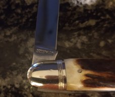 Kissing Crane Robt Klaas Solingen Germany Stag 3235 XVIII Anglo Saxon Whittler Knife c.1979