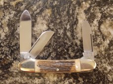 Kissing Crane Solingen Germany Stag Gunboat Canoe 1977 NKC&DA NKCA Club Knife