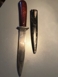 Puma ww2 boot knife clip back steel sheath