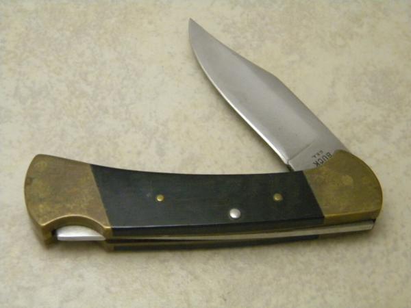 Buck 112 USA Micarta First Version Folding Lockback Knife  c.1972