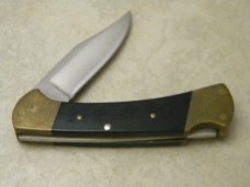 Buck 112 USA Micarta First Version Folding Lockback Knife  c.1972