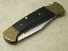 Buck 112 USA Micarta First Version Folding Lockback Knife  c.1972