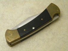 Buck 112 USA Micarta First Version Folding Lockback Knife  c.1972