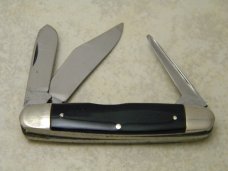 Kutmaster Utica NY USA Slick Black Jim Dandy Collars Stockman Knife