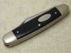 Kutmaster Utica NY USA Slick Black Jim Dandy Collars Stockman Knife