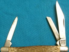 VINTAGE KABAR KA-BAR 1071 USA 881Y STOCKMAN FOLDING PEN JACK POCKET KNIFE KNIVES OLD