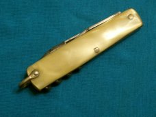 VINTAGE UTICA CORKSCREW FOLDING POCKET JACK KNIFE KNIVES OLD