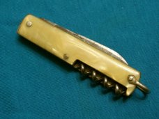 VINTAGE UTICA CORKSCREW FOLDING POCKET JACK KNIFE KNIVES OLD
