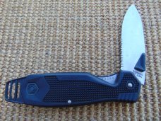 Schrade CH7 U.S.A. combo edge blade linerlock folding pocket knife,, MADE IN USA!!