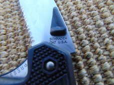  Schrade CH7 U.S.A. combo edge blade linerlock folding pocket knife,, MADE IN USA!!