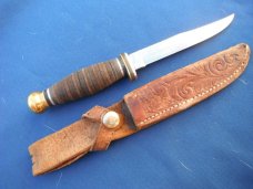 Boker USA Fixed Blade Hunting, camping Knife With  Sheath
