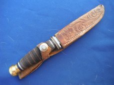 Boker USA Fixed Blade Hunting, camping Knife With  Sheath