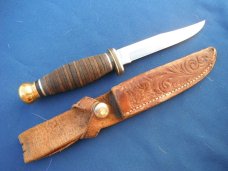 Boker USA Fixed Blade Hunting, camping Knife With  Sheath