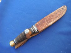 Boker USA Fixed Blade Hunting, camping Knife With  Sheath