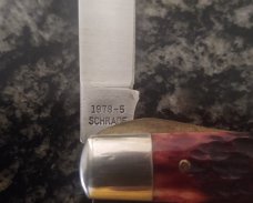 USA MADE BY SCHRADE CUTLERY CORP. IN 1978 PARKER- FROST LITTLE BANDIT LINER LOCK TRAPPER BROWN BONE