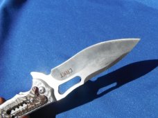 CRKT FOSSIL IKOMA DESIGN 5470 LOCKBACK CAMPING SURVIVAL FOLDING HUNTER POCKET KNIFE KNIVES