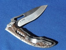 CRKT FOSSIL IKOMA DESIGN 5470 LOCKBACK CAMPING SURVIVAL FOLDING HUNTER POCKET KNIFE KNIVES