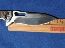 CRKT FOSSIL IKOMA DESIGN 5470 LOCKBACK CAMPING SURVIVAL FOLDING HUNTER POCKET KNIFE KNIVES