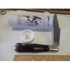 Great Eastern Maroon Linen Micarta Large Coke Bottle Pattern # 971119