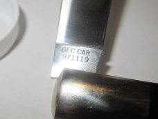 Great Eastern Maroon Linen Micarta Large Coke Bottle Pattern #  971119 