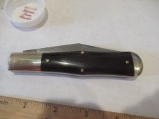 Great Eastern Maroon Linen Micarta Large Coke Bottle Pattern #  971119 