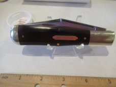 Great Eastern Maroon Linen Micarta Large Coke Bottle Pattern #  971119 