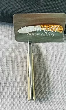 Steve Vanderkolff Native Taillock 4".. Mammoth and Damasteel...Fluted Integral bolsters CPM-154 