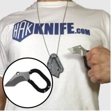 440C Hybrid Hideaway Necklace Knife