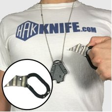 440c Tiger Claw Hideaway Necklace Knife
