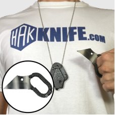 440C Straight Hideaway Necklace Knife