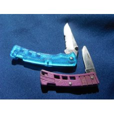Buck USA 444 Bucklite folding knife lock-back 1997 rare blue scales & Buck 425 Lock-back Made in USA