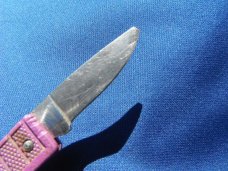 Buck USA 444 Bucklite folding knife lock-back 1997 rare blue scales & Buck 425 Lock-back Made in USA