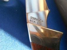 RARE SCHRADE + USA LTD 162UH Wolverine FIXED BLADE KNIFE W/SHEATH  Made in USA!