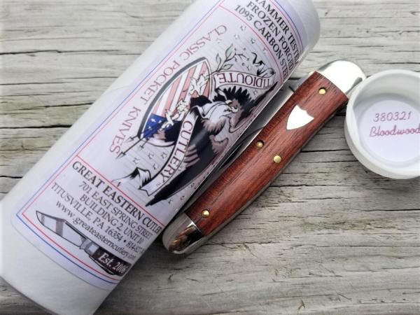 Great Eastern Northfield #38 BLOODWOOD Whittler Knife 380321 GEC Great Eastern Northfield #38 BLOODWOOD Whittler Knife 380321 GEC
