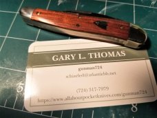 Great Eastern Northfield #38 BLOODWOOD Whittler Knife 380321 GEC